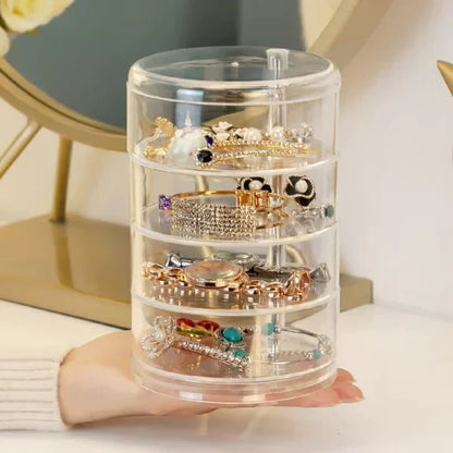Acrylic 360° Rotating Jewellery Box