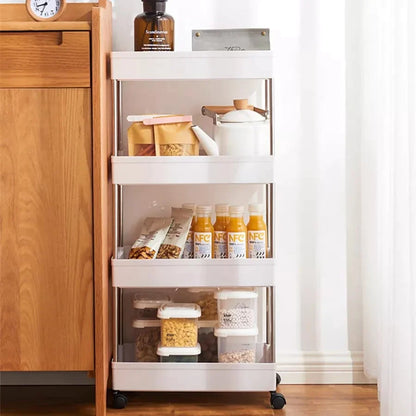 3 Layer Slim Storage Cart with Moving Wheels