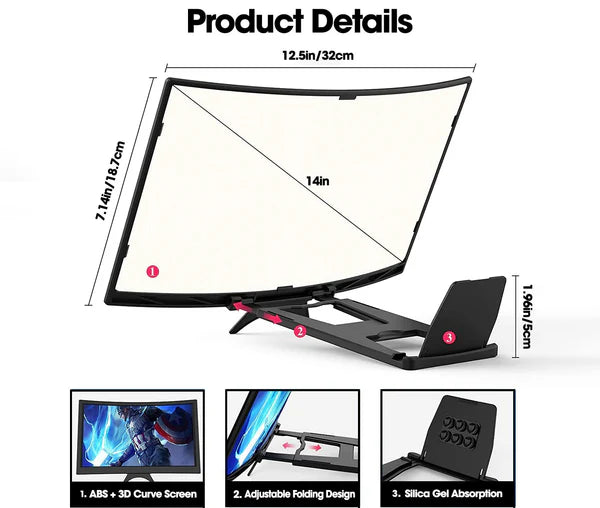 Mobile Phone Screen Magnifier (12.In)
