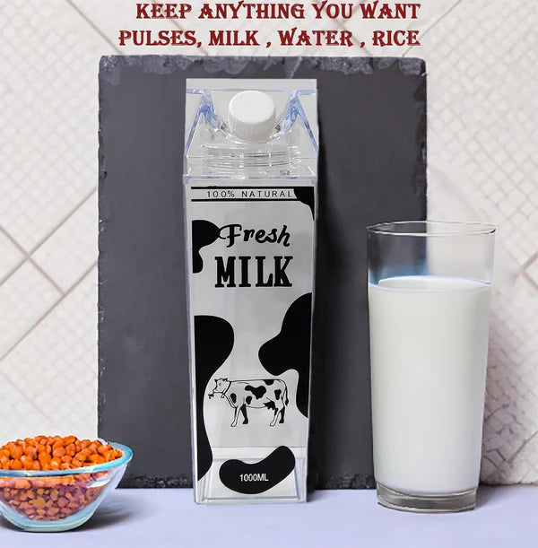 Acrylic Milk Bottle 1000ml (Random Print)