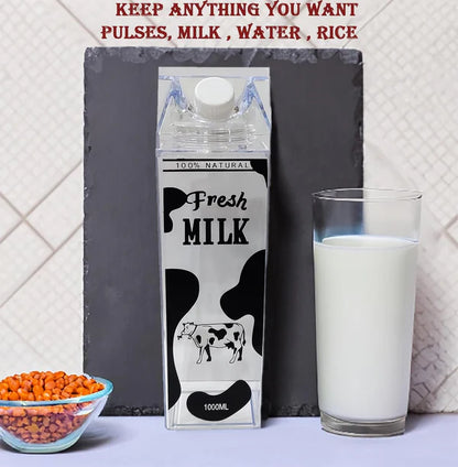 Acrylic Milk Bottle 1000ml (Random Print)