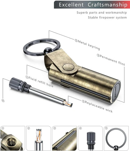 Matchstick Lighter Keychain