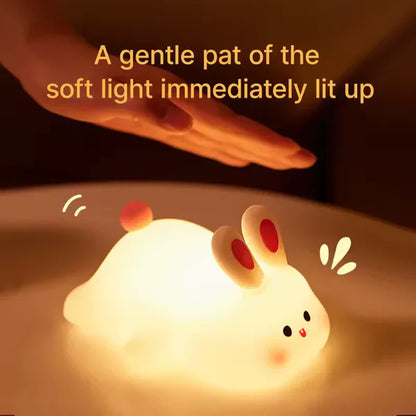 Cute Rabbit Desk Lamp Soft Night Light