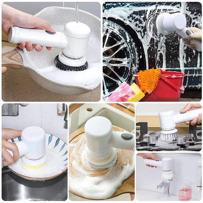 Handheld Electric Cleaning Brush Scrubber - Multi-Purpose Cleaner