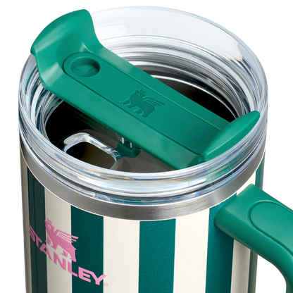 Stanley Quencher H2.0 Tumbler 40 oz -Cabana Stripes Emerald