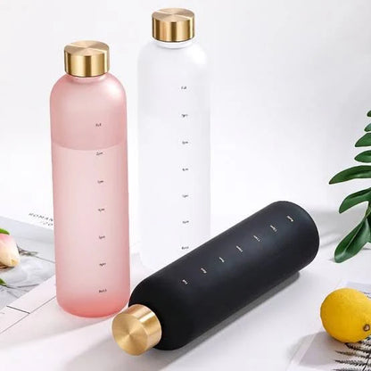 Time Marker Plastic Water Bottle 1L - Random Color