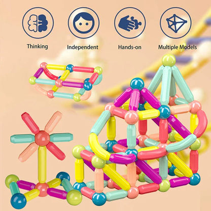 64Pcs Magnetic Bar Blocks