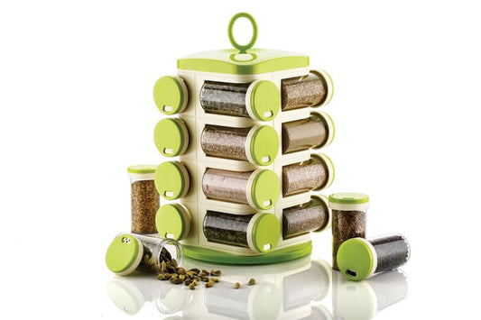 16pcs Rotating Spice Rack