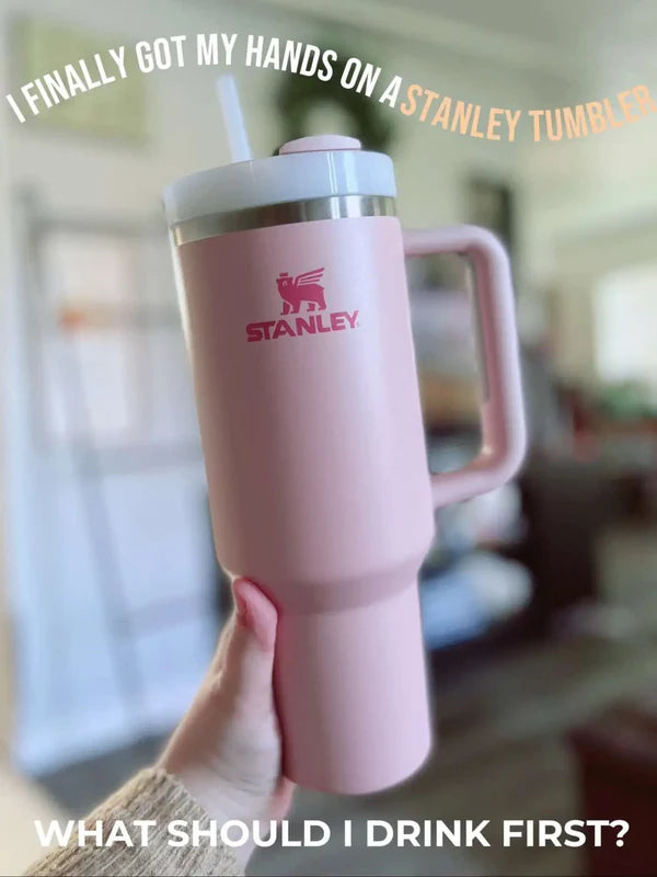 Stanley Quencher H2.0 Tumbler 40 oz - Peony Pink