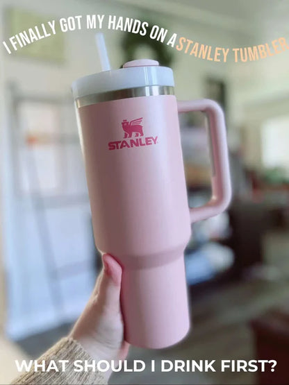 Stanley Quencher H2.0 Tumbler 40 oz - Peony Pink