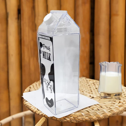 Acrylic Milk Bottle 1000ml (Random Print)
