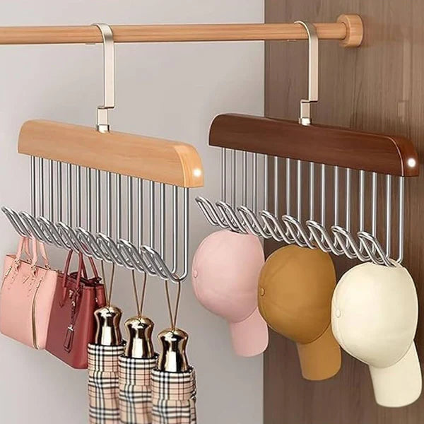Multipurpose Wooden Hanger - 1Pc