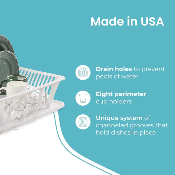 Plastic Kitchen Sink Dish Rack (random Color)