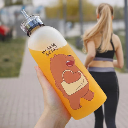 We Bare Bears Bottle 1000ml (Random Color)