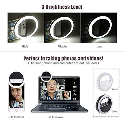 Mini Selfie Mobile Ring Light (Random Color)