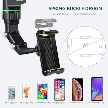 360° Rotating Rearview Mirror Phone Holder