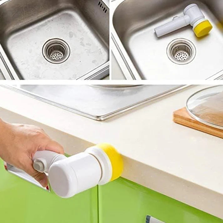 Handheld Electric Cleaning Brush Scrubber - Multi-Purpose Cleaner