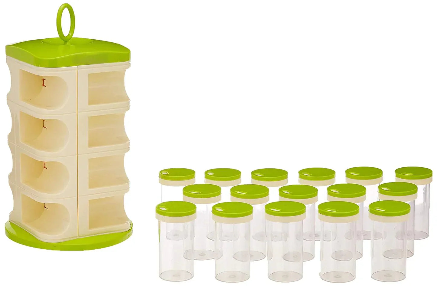 16pcs Rotating Spice Rack