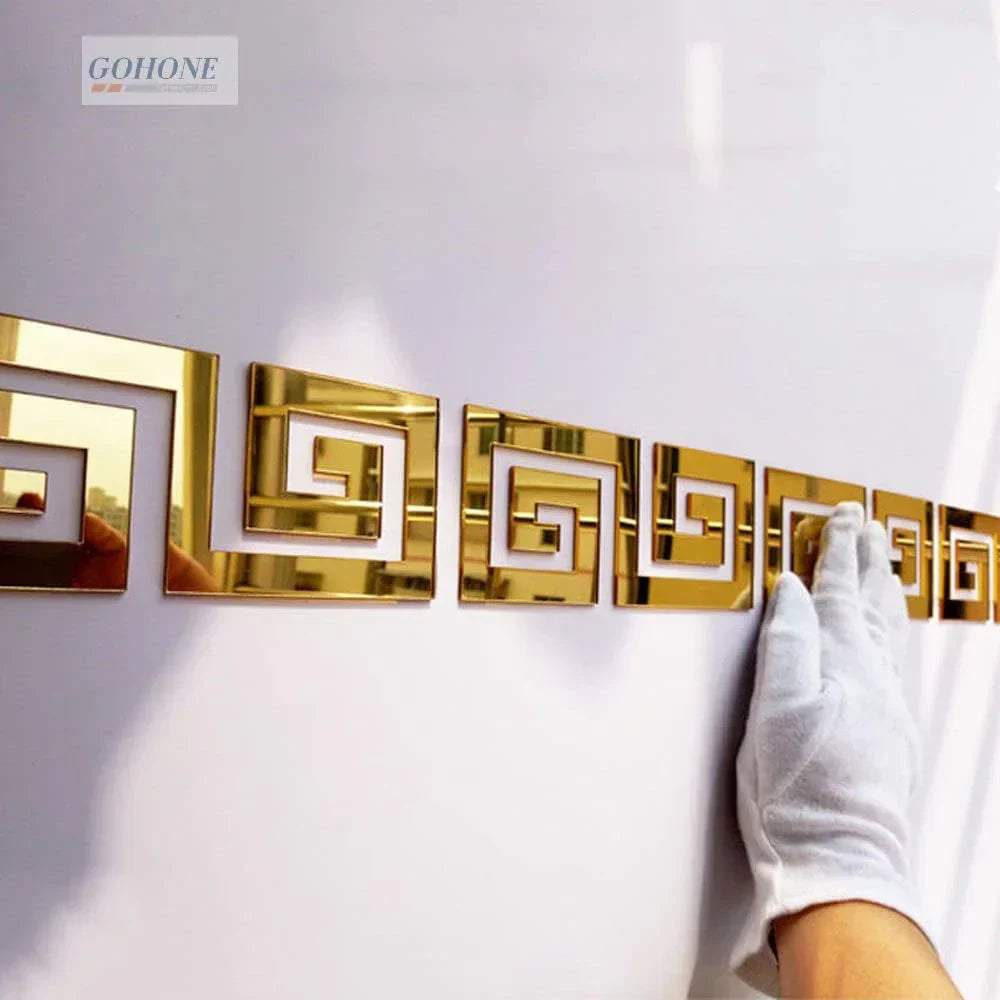 Acrylic With Adhesive Wall Decorator, (10 pcs)