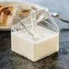 SQUARE GLASS MILK CUP 300ML