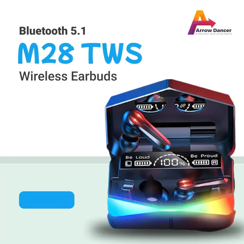 M28 TWS Earbuds with Gaming Mode