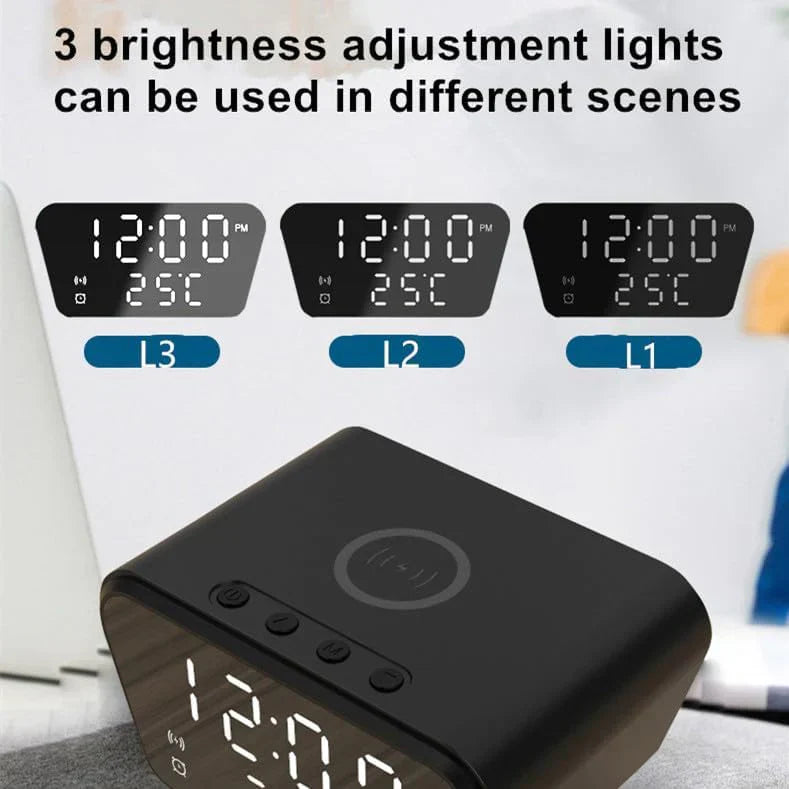 Wireless Charging Desk Clock