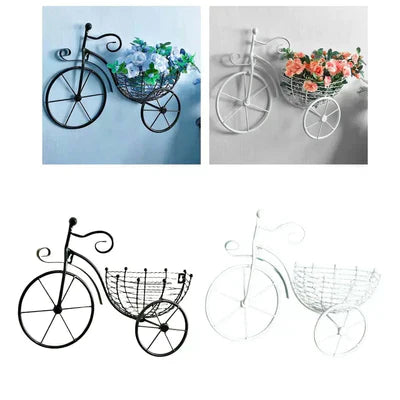 Bicycle Design Wall Basket For Home Decoration