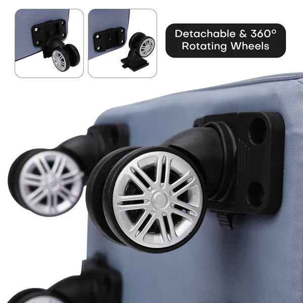 Expandable Travel Bag With Wheels - Random Color