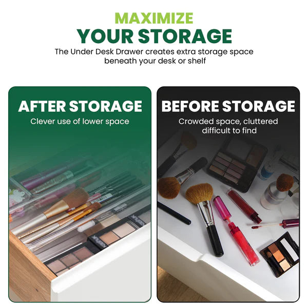 Clear Drawer Organizer Tray | Set of 7Pcs