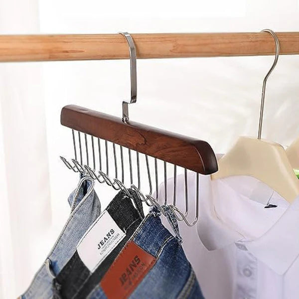 Multipurpose Wooden Hanger - 1Pc