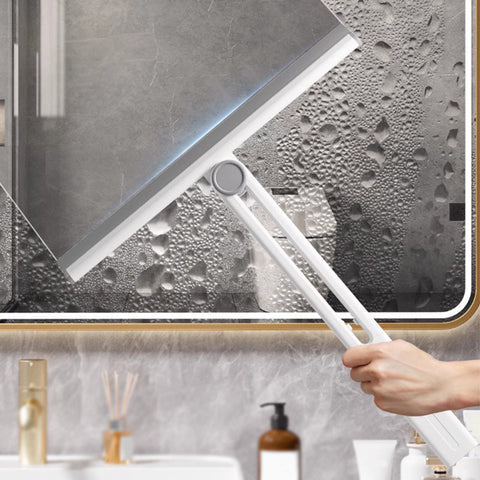 360° Rotating Foldable Squeegee – Silicone Window & Surface Cleaner Tool