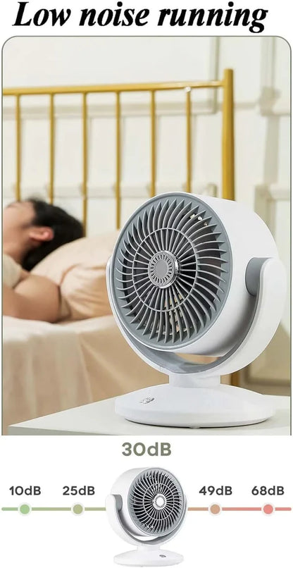 Mini Rechargeable Rotating Fan