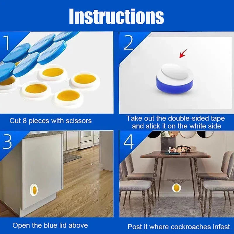 Imported Cockroach Killer Gel 8Pcs Box