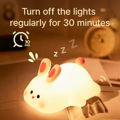 Cute Rabbit Desk Lamp Soft Night Light