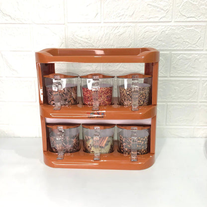 6 In 1 Spice Rack Set
