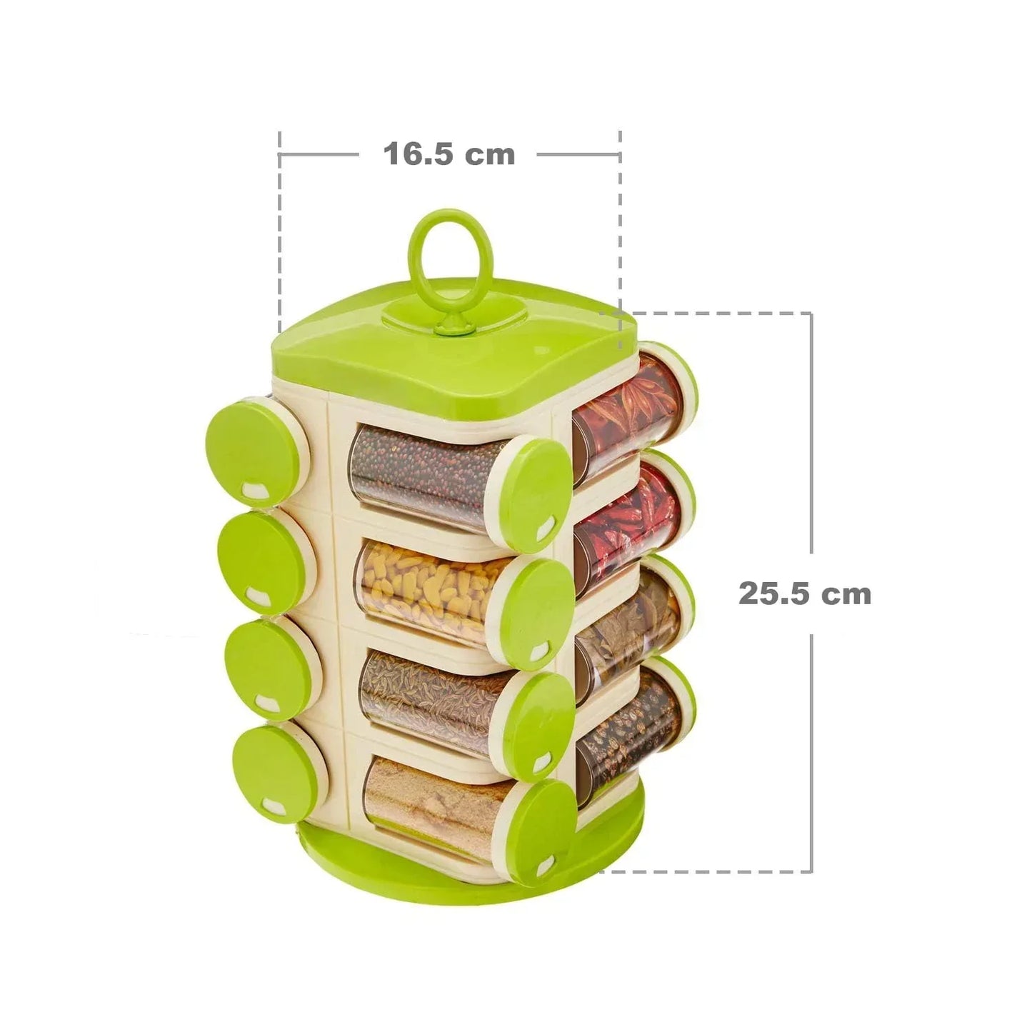 16pcs Rotating Spice Rack