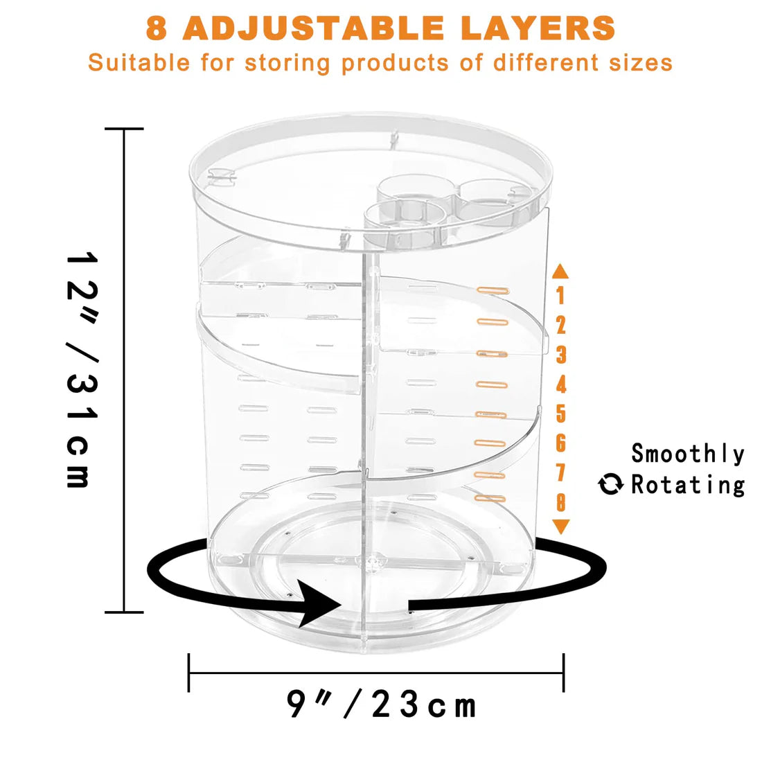 Rotating Makeup Organizer