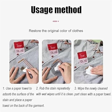 Instant Stain Remover Wipe (Pack Of 20 Pcs)