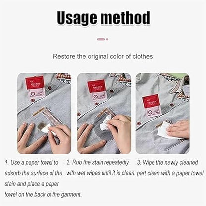 Instant Stain Remover Wipe (Pack Of 20 Pcs)