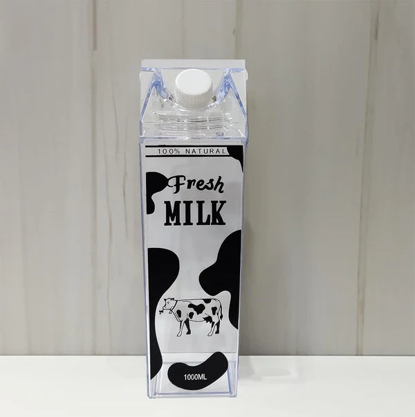 Acrylic Milk Bottle 1000ml (Random Print)