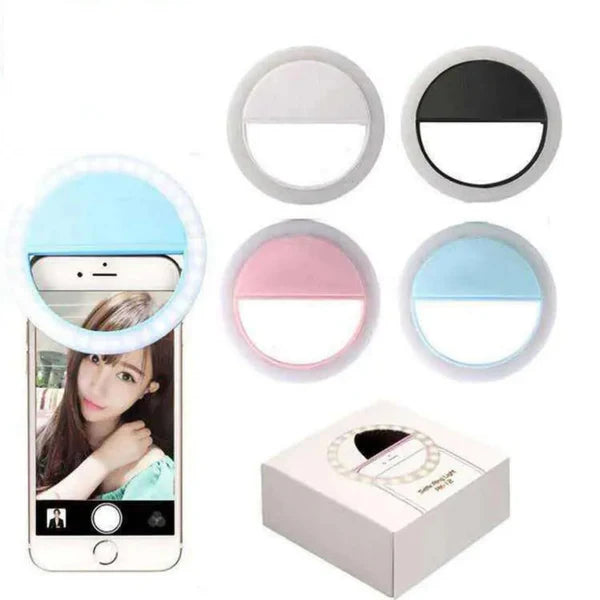 Mini Selfie Mobile Ring Light (Random Color)