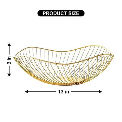 Metal Golden SleekWave Multipurpose Tray
