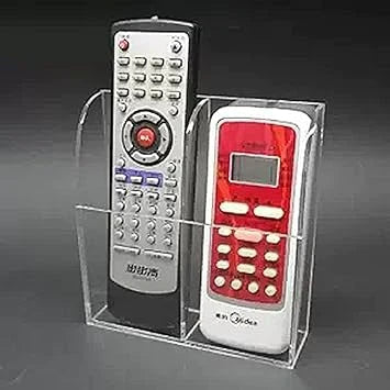 Wall-Mounted Two-Slot Remote Control Storage Holder