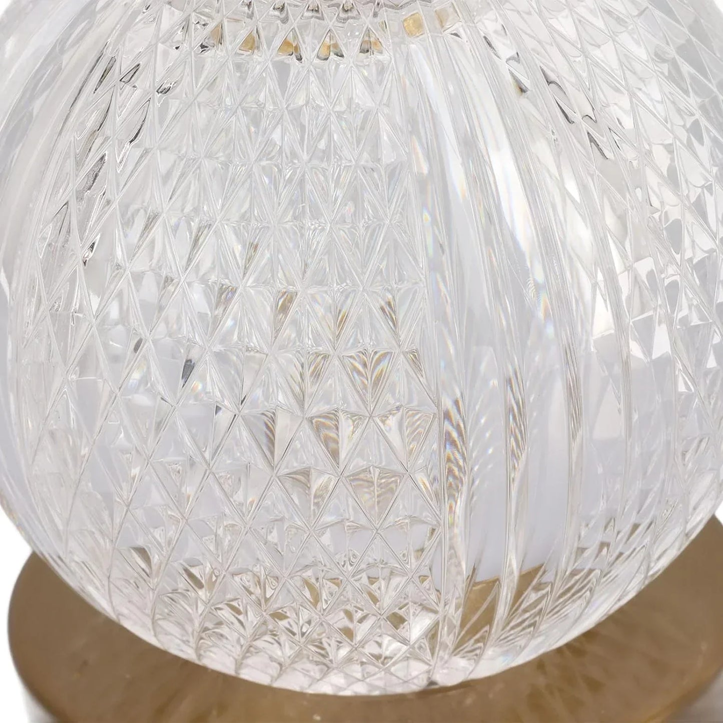 Round Crystal Table Lamp