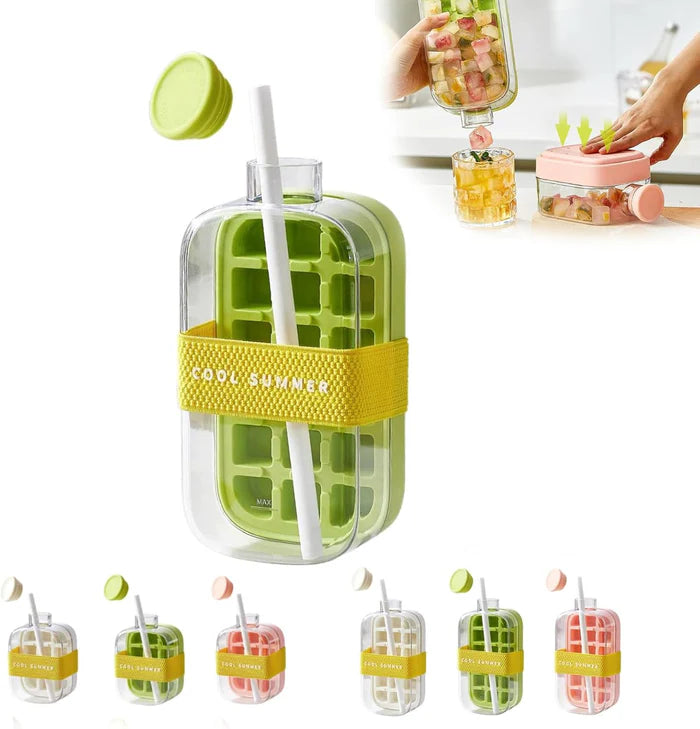 2-in-1🧊 NEW Trend Ice Cube Bottle 🍾 500ml