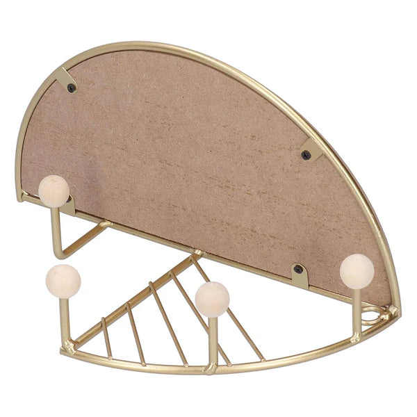 The Evergreen Golden Arc Metal Wall Shelf