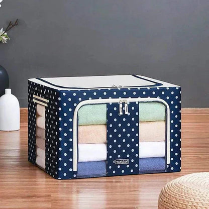 Folding Storage Box For Clothes - 55 Ltr