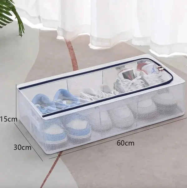 Foldable Transparent Storage Box for Shoes, Toys, Clothes, Books.