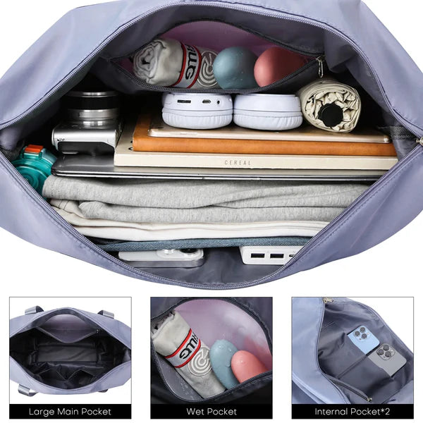 Expandable Travel Bag With Wheels - Random Color
