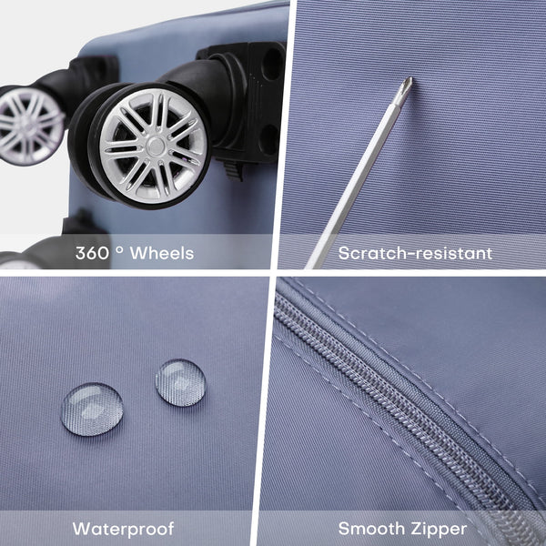 Expandable Travel Bag With Wheels - Random Color